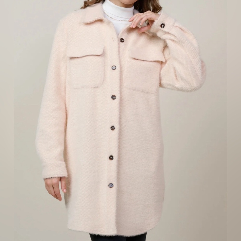 SKIES ARE BLUE | BLUSH SHACKET | KNEE LENGTH - Picture 2 of 11